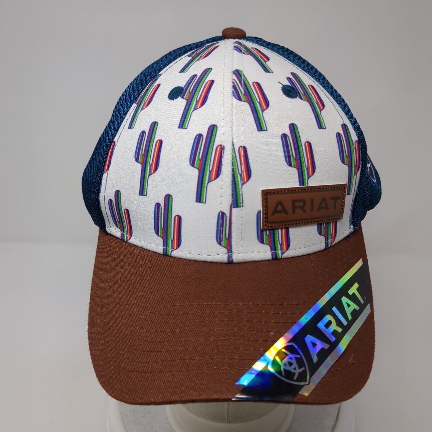 Ariat Cactus Snapback Mesh Back Trucker Hat Multi One Size Adjustable