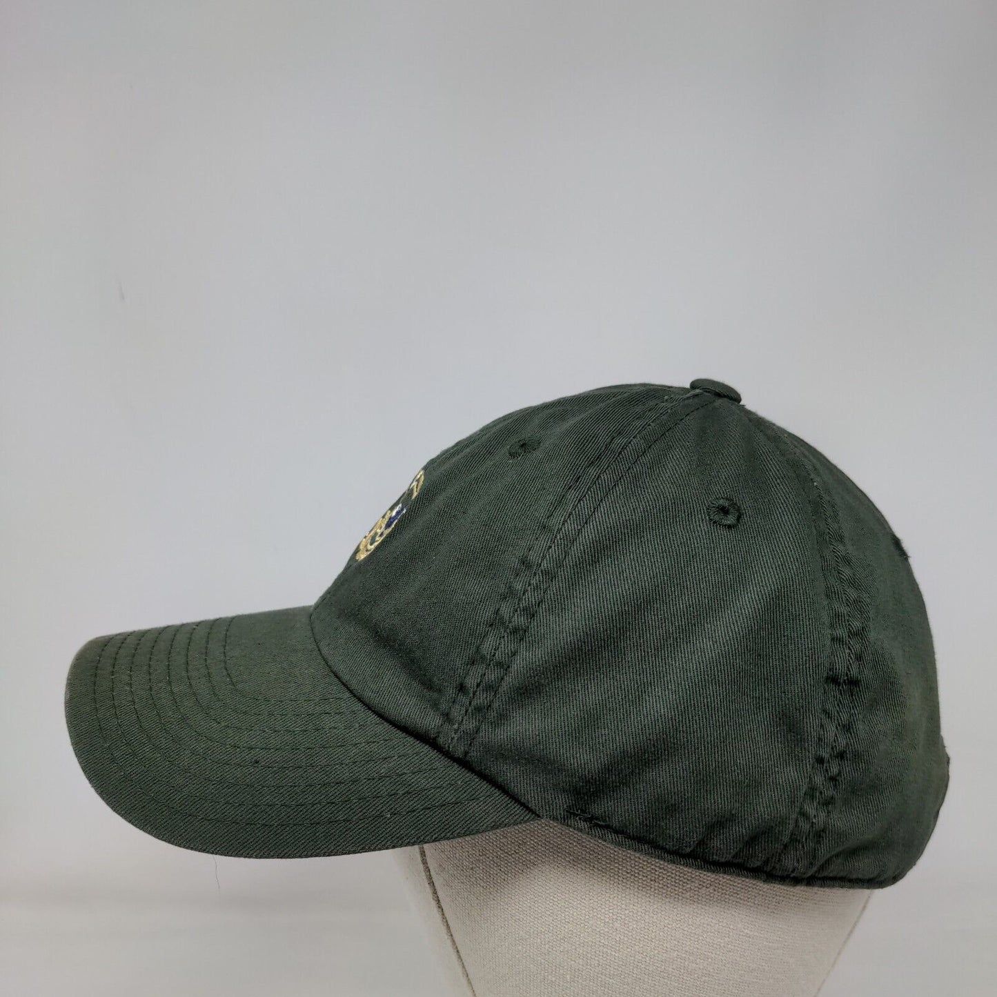 Eagle Slideback Hat Green One Size Solid Embroidered American Needle