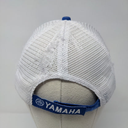 Yamaha Strapback Mesh Back Trucker Hat Blue OSFA Embroidered Colorblock