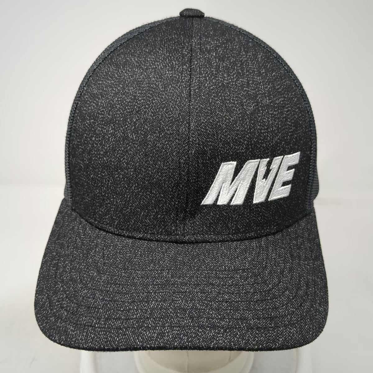 Pacific Headwear Trucker Hat Black One Size Snapback MVE Embroidery Mesh Back