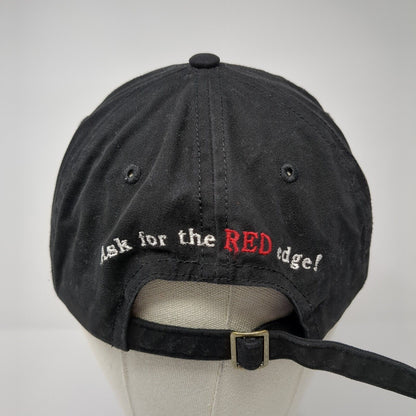 Elite Ask For The Red Edge Slideback Hat Black One Size Adjustable Embroidered