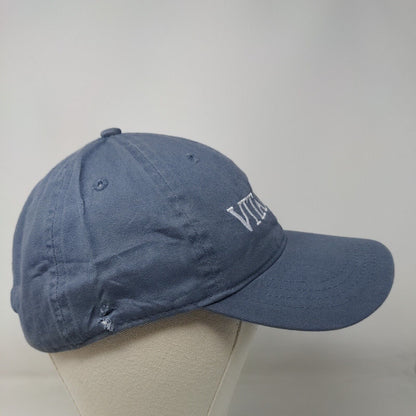 Vitalize Strapback Hat Blue OSFM Adjustable Embroidered Vented Holes 6 Panel OC