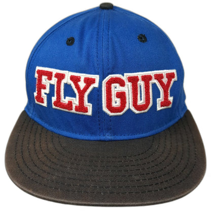 Angry Birds Fly Guy Snapback Hat Blue One Size Cotton Flat Brim Character