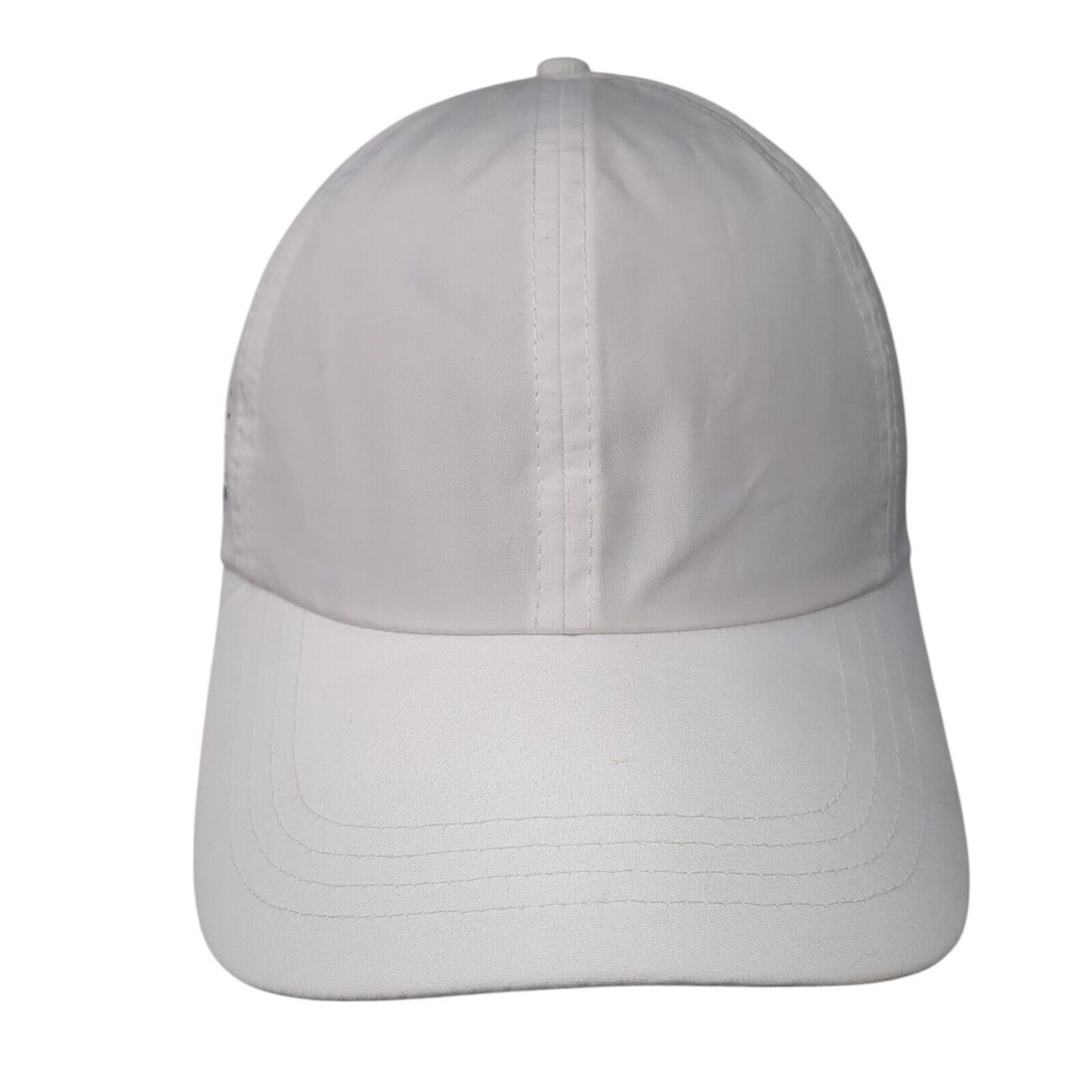 Vim Hue Ponyback Strapback Hat White Size 57 Adjustable Crisscross Back Blank