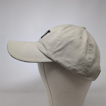 CAT Caterpillar Strapback Hat Tan OSFM Adjustable Embroidered Cyrk Cotton