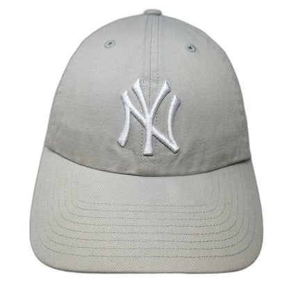 '47 New York Yankees MLB Baseball Cap Gray One Size Cotton Slideback Logo Hat