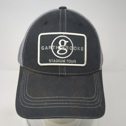 Garth Brooks Stadium Tour Trucker Hat Black OS Adjustable Embroidered Mesh Back