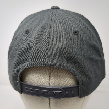 Yupoong Snapback Hat Gray One Size Sigma Alpha Epsilon Greek Life Flat Brim