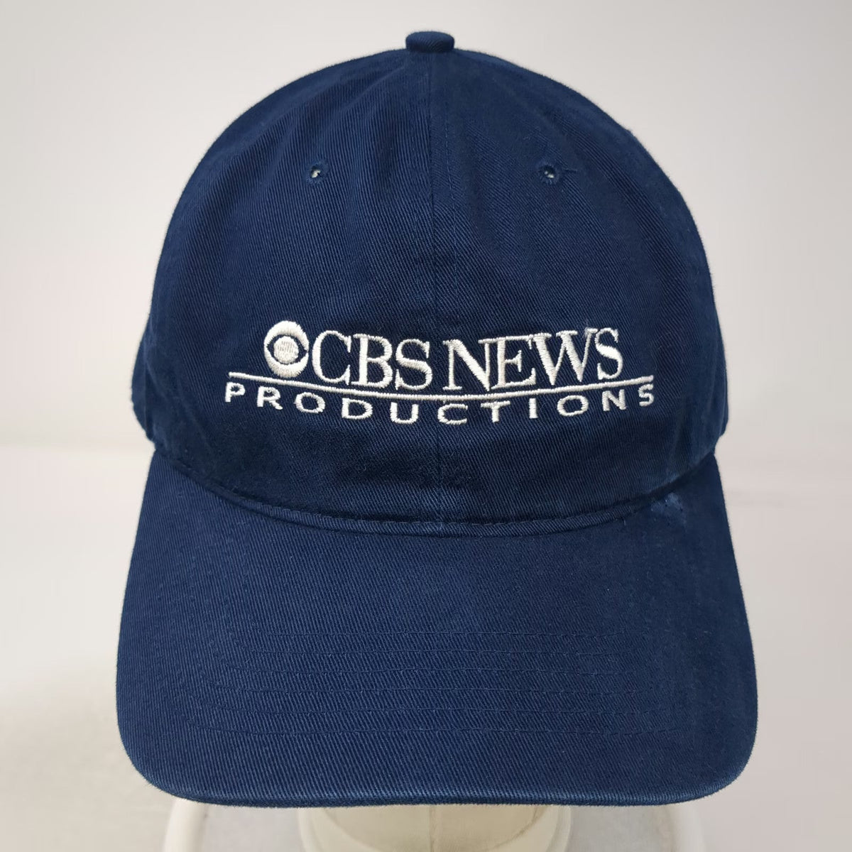 Richardson Baseball Cap Blue OSFM CBS News Productions Embroidered Cotton Hat