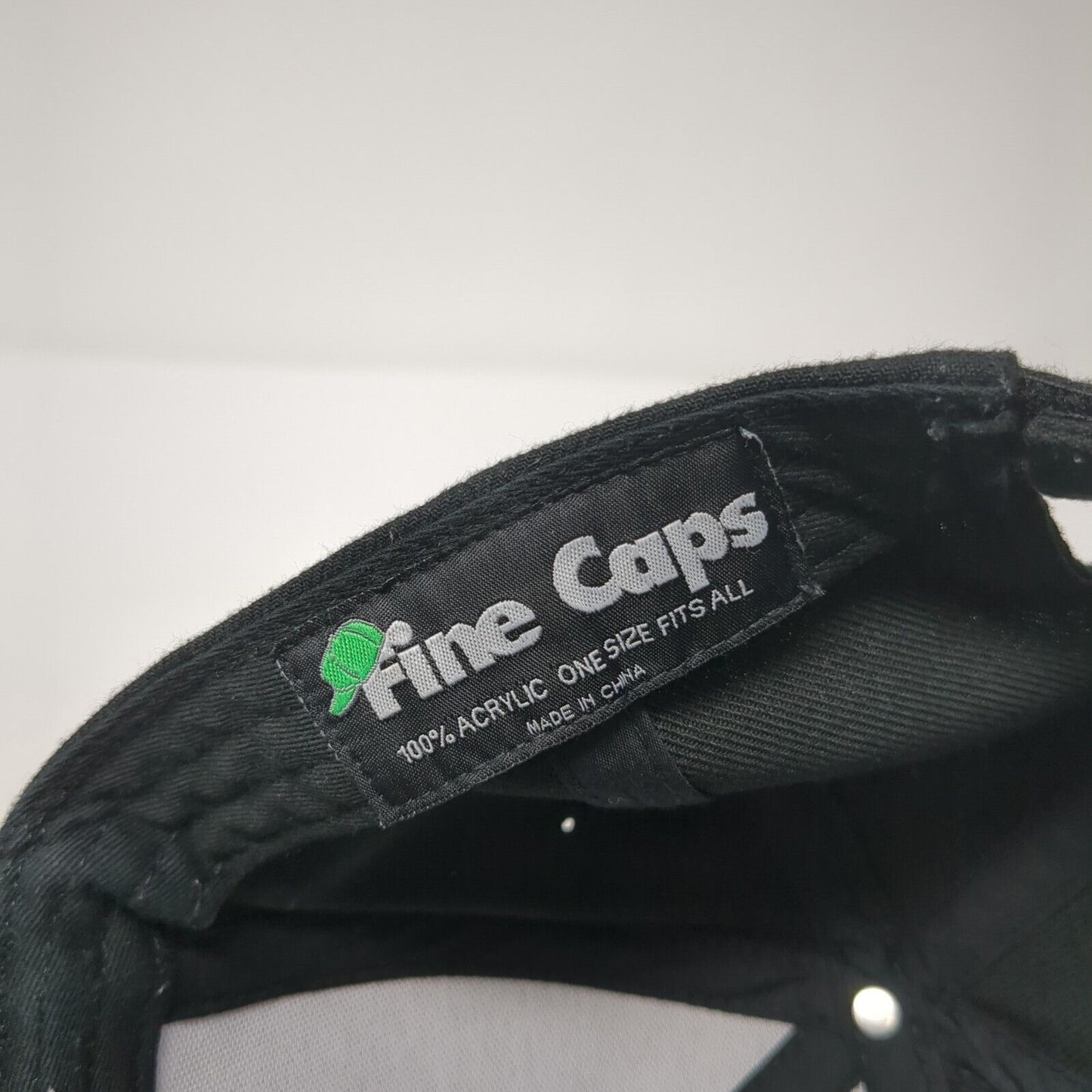 CS Auto Detailing Strapback Baseball Cap Black One Size Adjustable Fine Caps