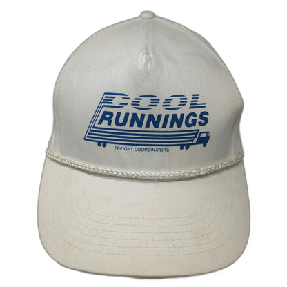 5 Panel Beige One Size Hat Cool Runnings Freight Coordinators Truck Graphic Rope