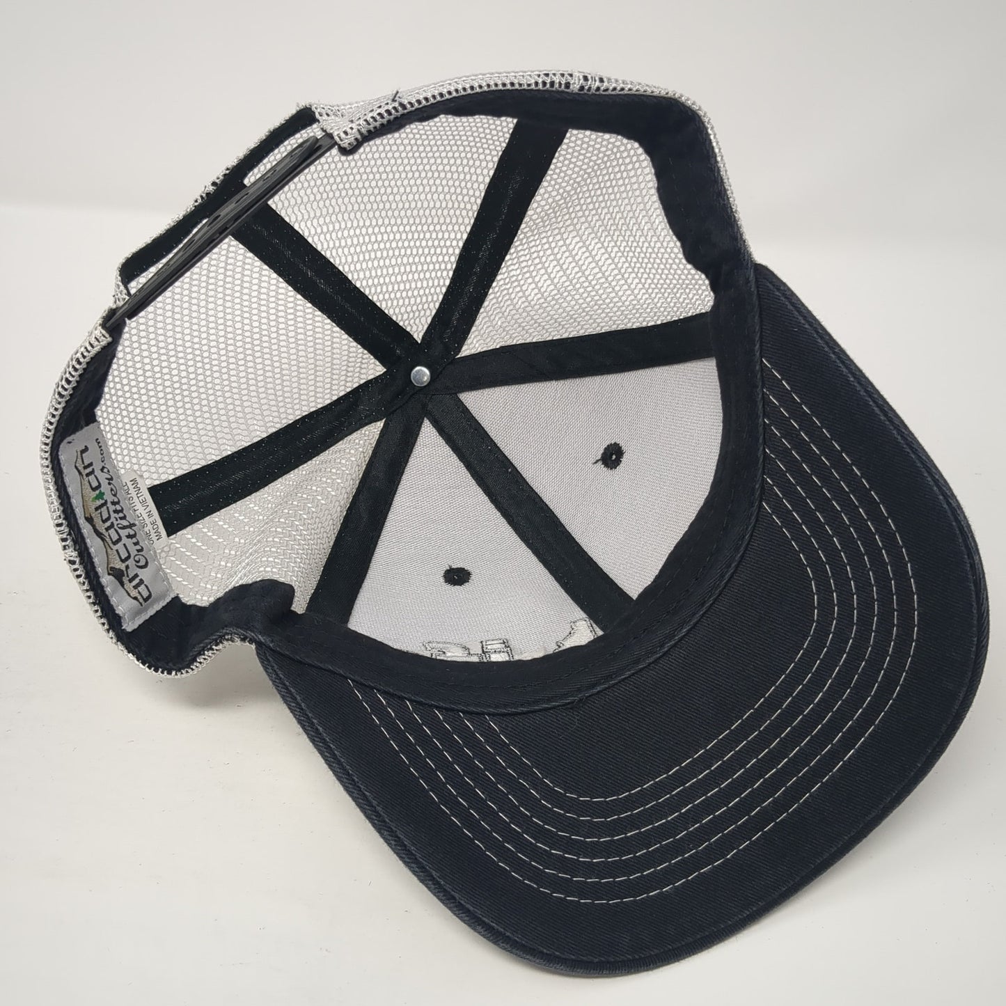 Idaho Life Snapback Trucker Hat Gray OS Adjustable Mesh Back Arcadian Outfitters