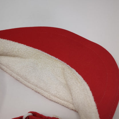 Sanibel Island Slideback Sun Visor Hat Red One Size Adjustable Outdoor