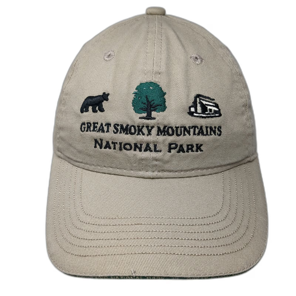 Great Smoky Mountains Association Baseball Cap Beige One Size National Park Hat