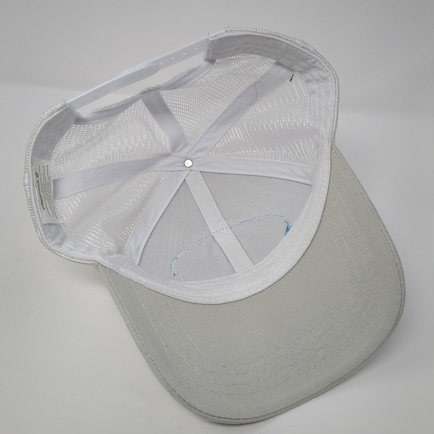 River Discovery Snapback Trucker Hat Gray OS Adjustable Mesh Back Econscious