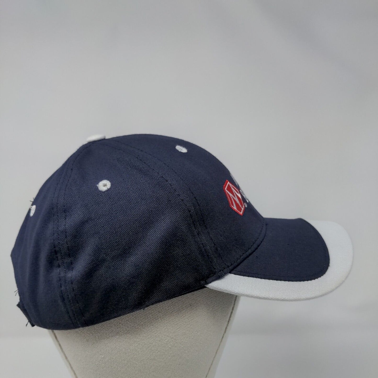 Morton Buildings Strapback Hat Blue OSFA Adjustable Embroidered TCB Elite Series