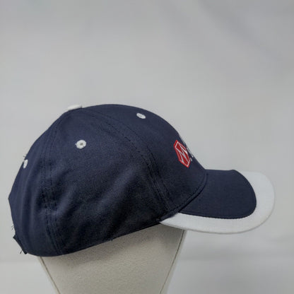 Morton Buildings Strapback Hat Blue OSFA Adjustable Embroidered TCB Elite Series