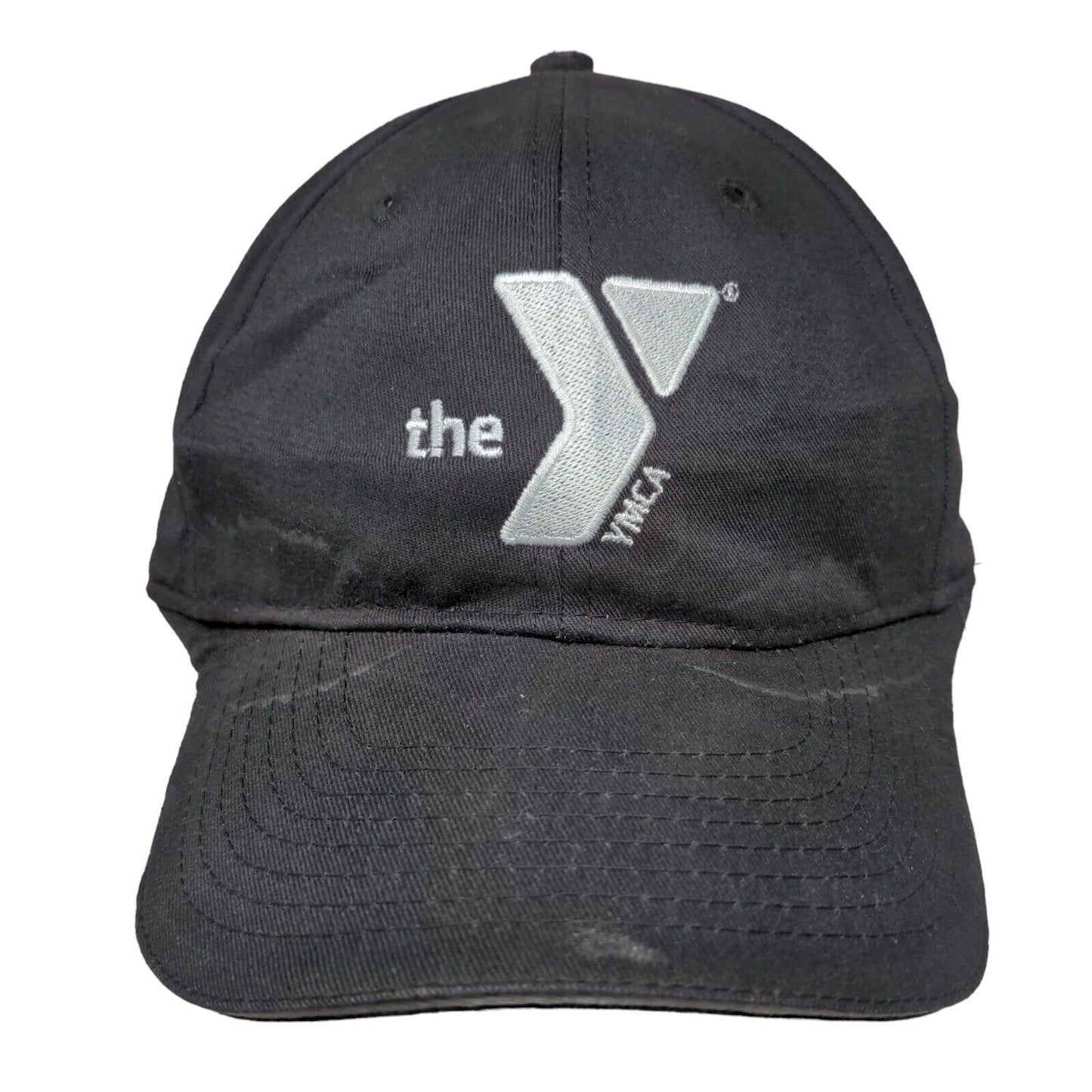 The YMCA Strapback Hat Gray OSFA Embroidered Adjustable 6 Panel