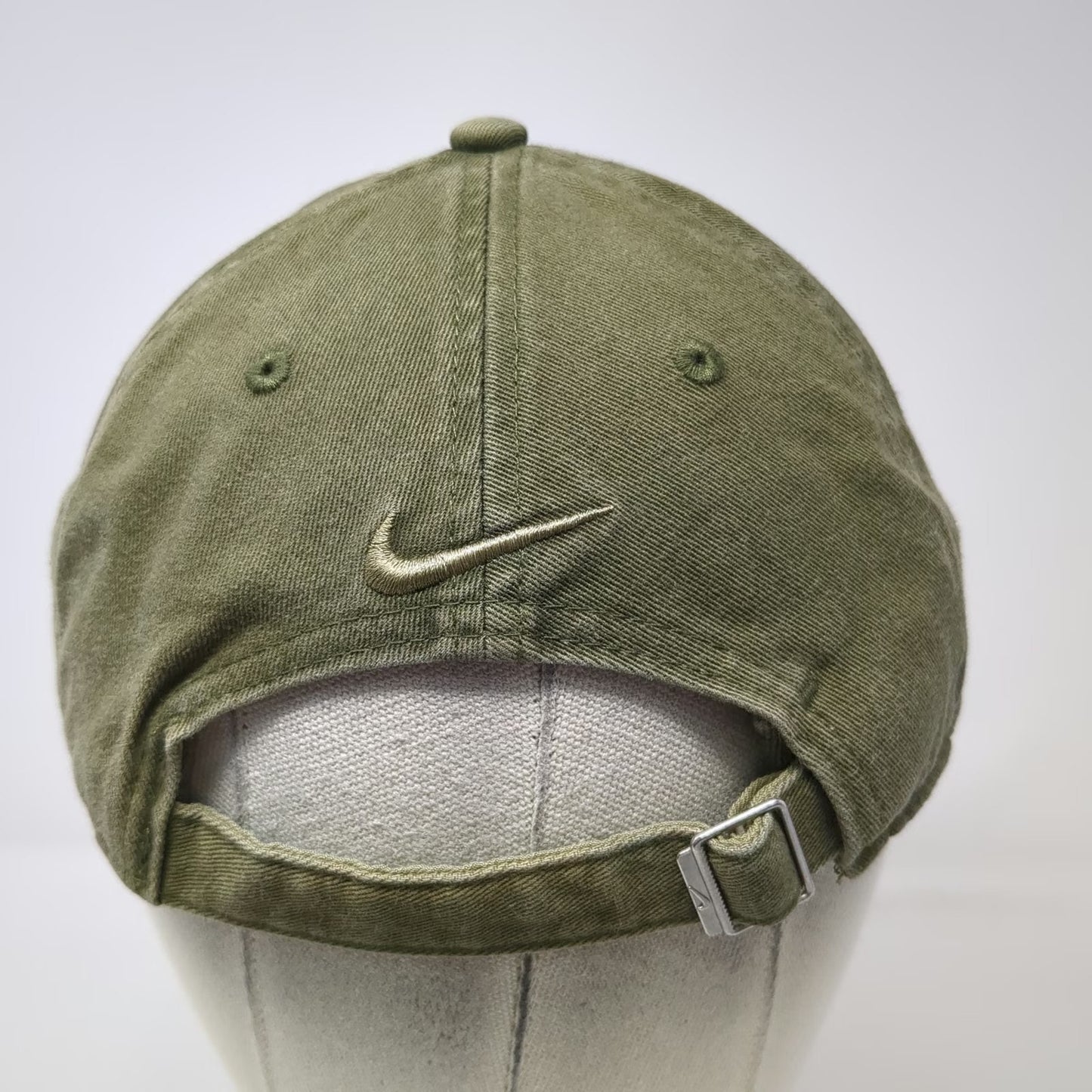 Nike Baseball Cap Green One Size Just Do It Heritage 86 Swoosh Slideback Hat