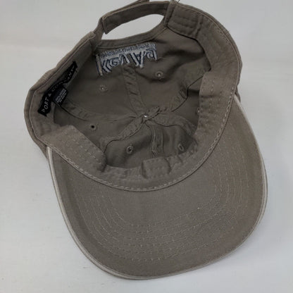 AT. Films Strapback Hat Tan One Size Embroidered KeyAg Port & Company
