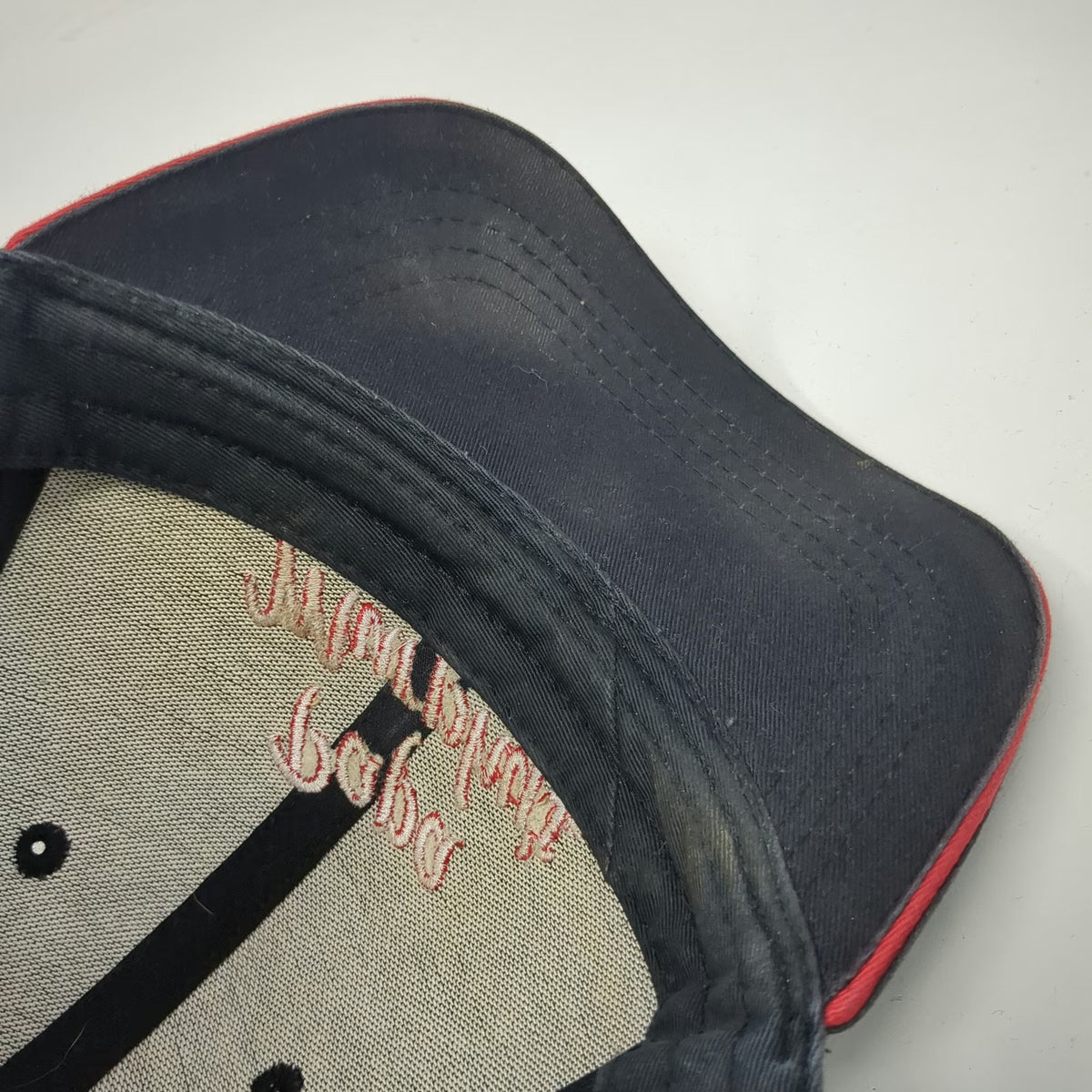 Crest Baseball Cap Black One Size Papa Murphys Pizza Strapback Sandwich Brim Hat