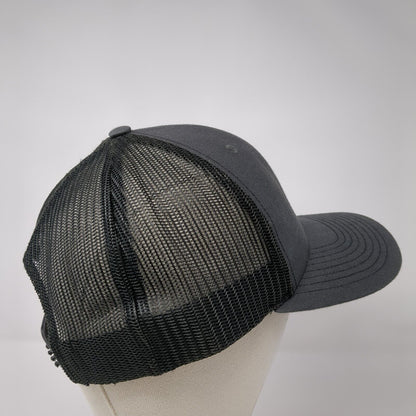 Grizzly Motorsports Snapback Mesh Back Trucker Hat Gray One Size 6 Panel