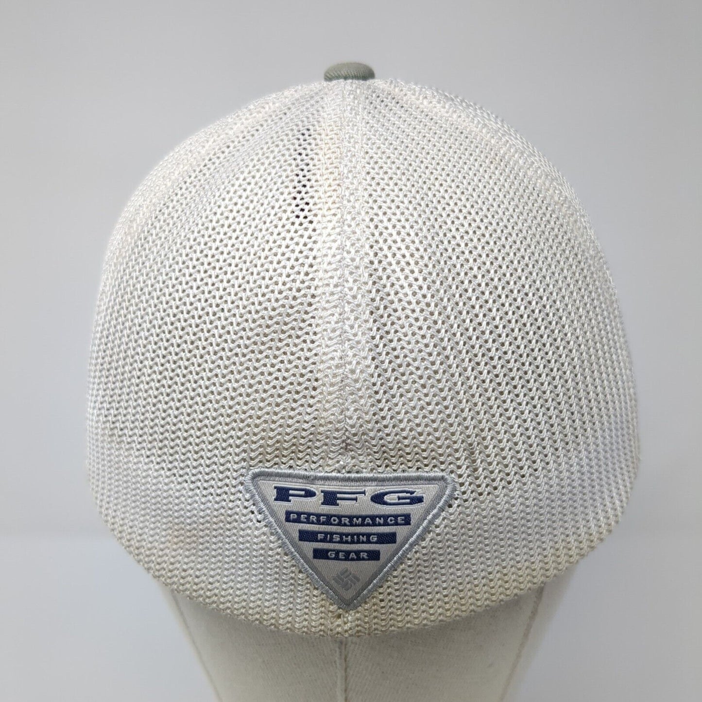 Columbia Fish Flag Fitted Trucker Hat Gray One Size Adjustable Patriotic Mesh