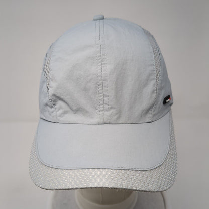 Sports Slideback Hat Gray One Size Adjustable Mesh Trim Solid Outdoor