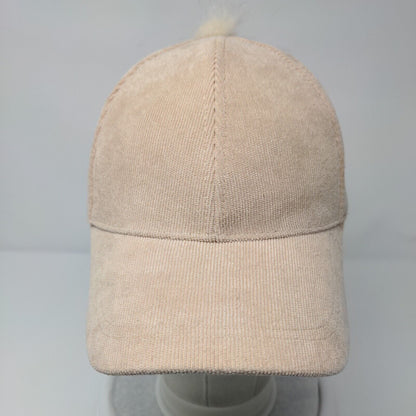 Unbranded Slideback Hat Solid Tan OSFA Adjustable Blank Corduroy