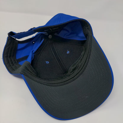 Nike Strapback Hat Blue OSFM Adjustable Embroidered Swoosh Logo Legacy91 Dri-Fit