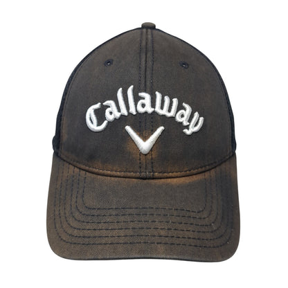 Callaway Spell Out Strapback Hat Black One Size Tour Authentic 6 Panel
