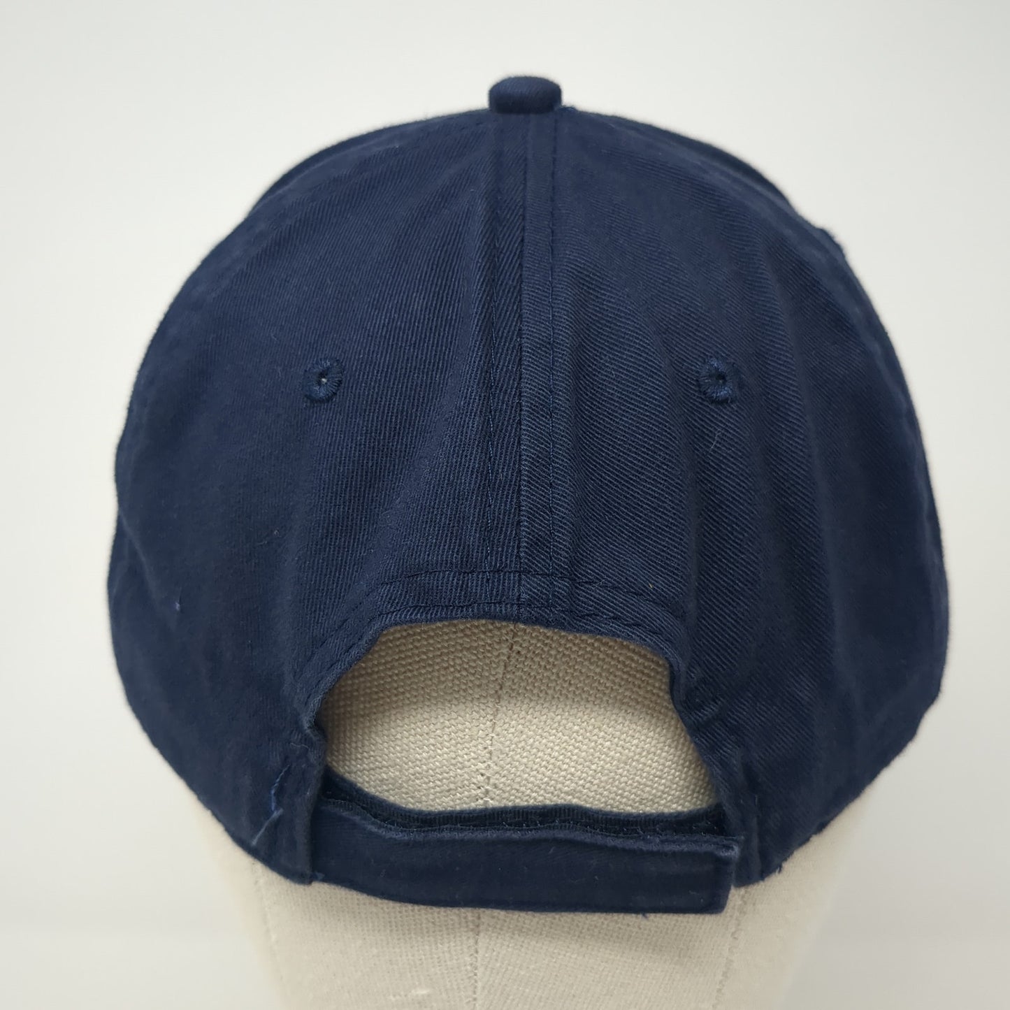 Unbranded Strapback Baseball Cap Blue One Size Adjustable 6 Panel Blank