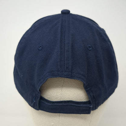 Unbranded Strapback Baseball Cap Blue One Size Adjustable 6 Panel Blank