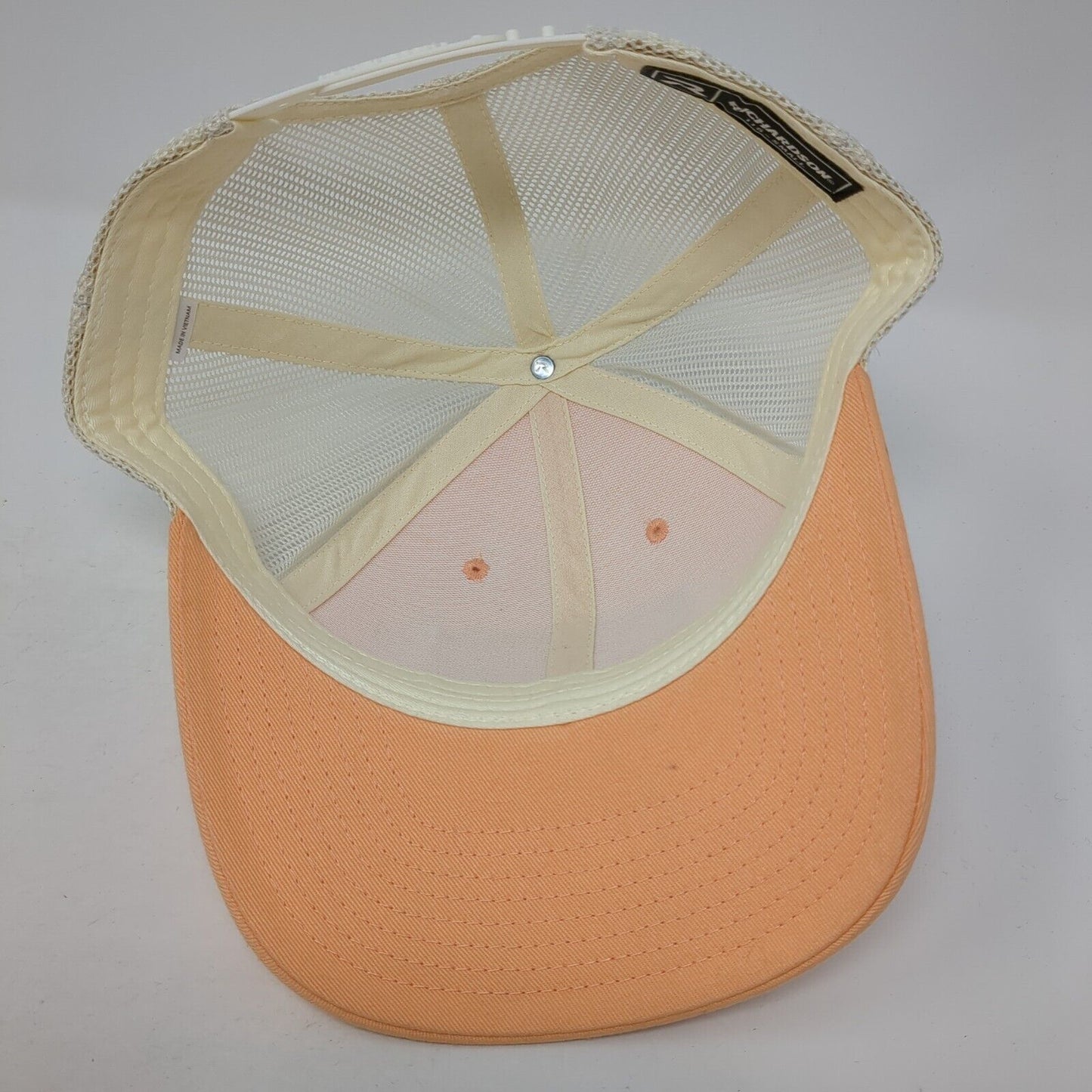 Idaho Snapback Trucker Hat Orange Small Adjustable Mesh Back Richardson