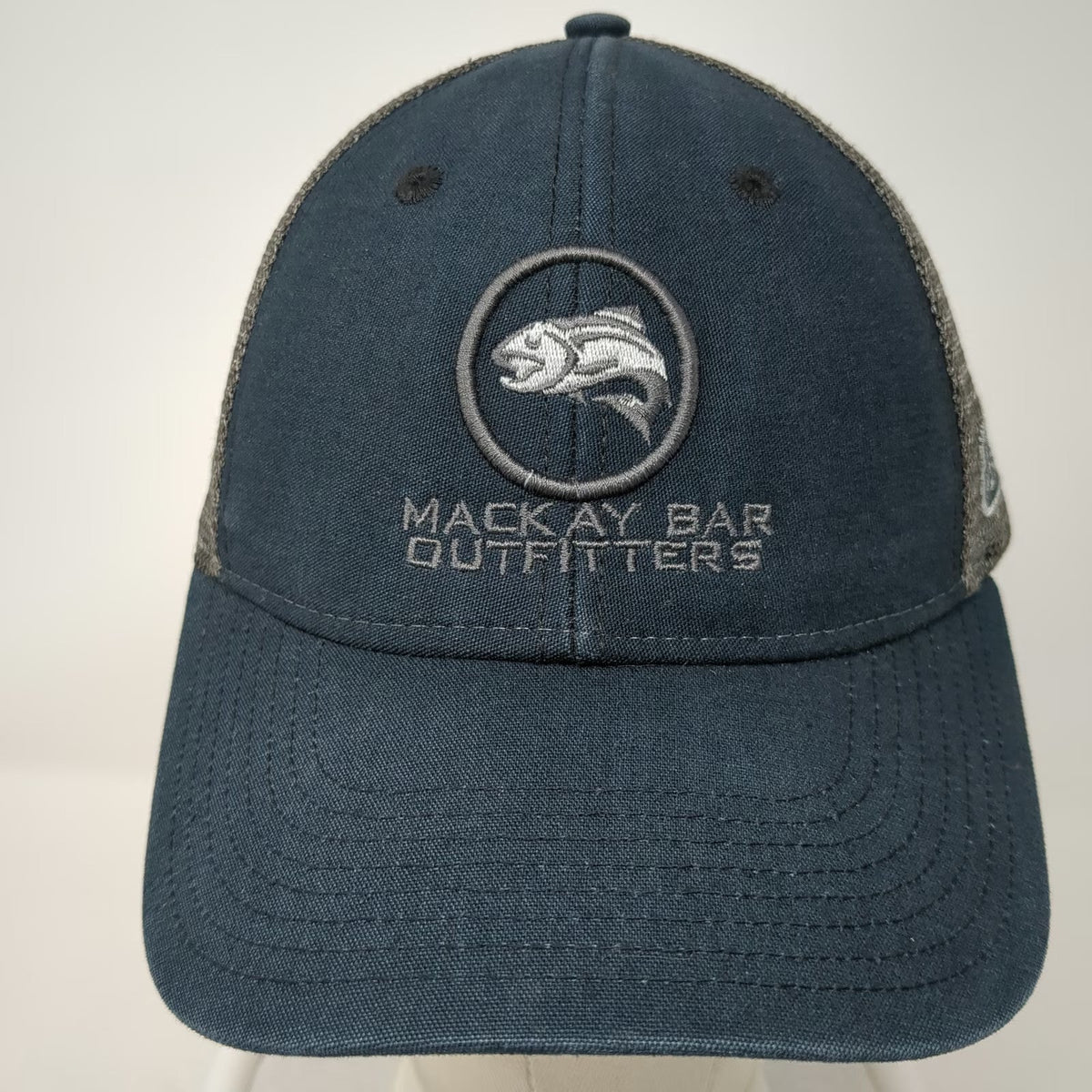 Ouray Sportswear Trucker Hat Blue One Size Mackay Bar Outfitters River No Return