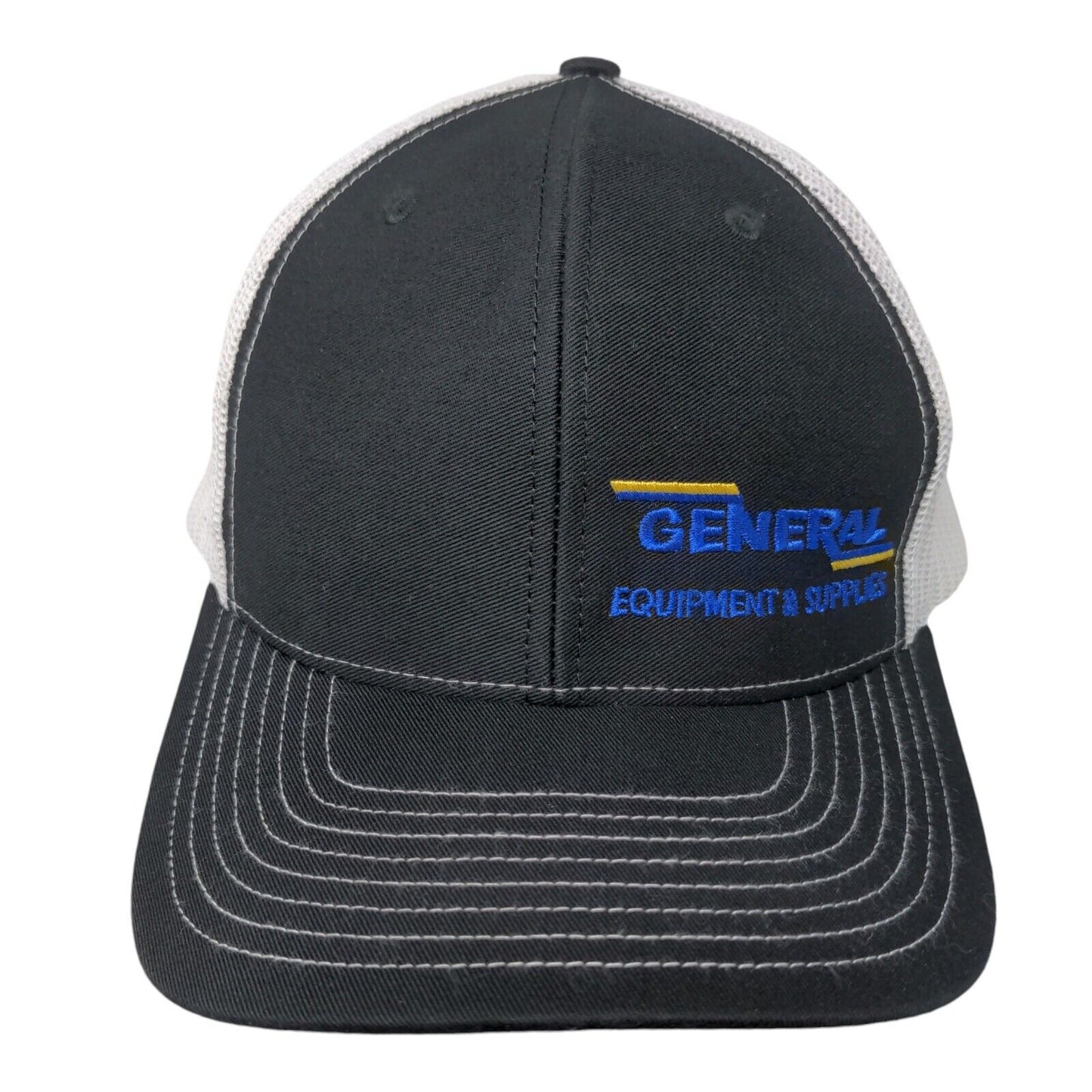General Equipment Supplies Snapback Mesh Back Trucker Hat Black One Size