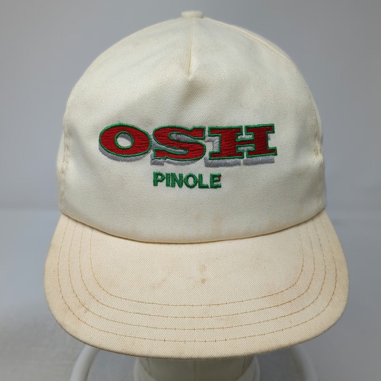 Paramount 5 Panel Beige Hat One Size OSH Pinole California Made in USA Slideback