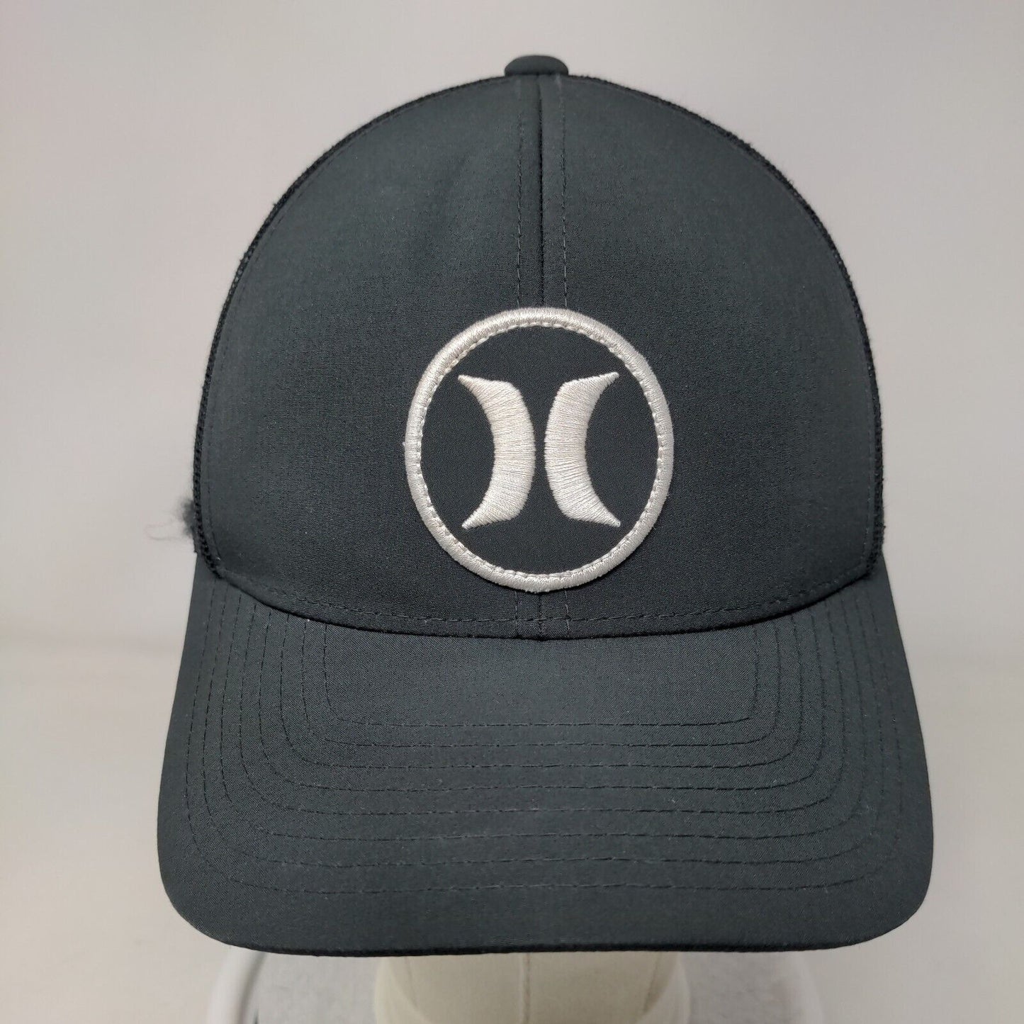 Hurley Patch Snapback Mesh Back Trucker Hat Gray One Size Yupoong