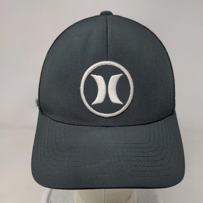 Hurley Patch Snapback Mesh Back Trucker Hat Gray One Size Yupoong