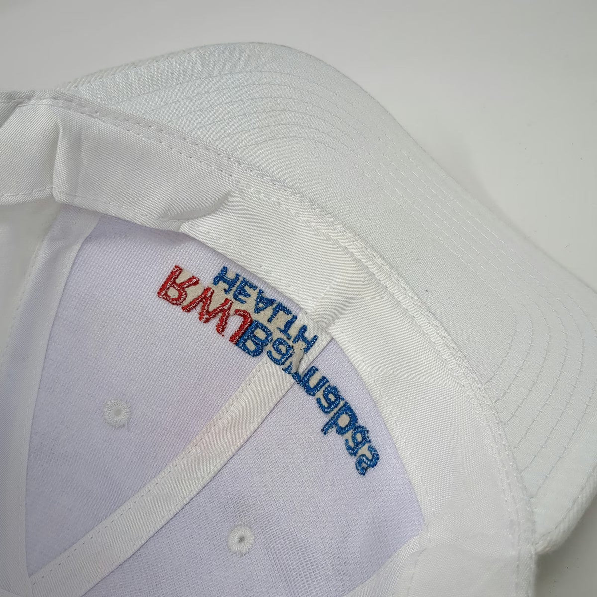 Baseball Cap White One Size RWJ Barnabas Health Strapback Cotton 6-Panel Hat