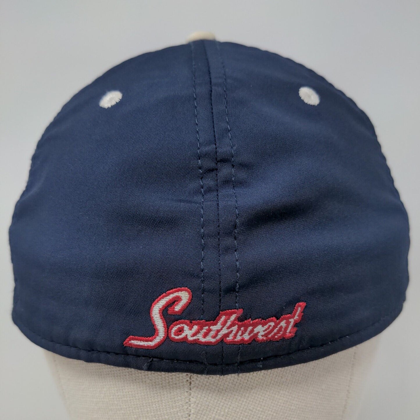 The Game Pro Southwest Fitted Hat Blue Size 7 1/8 Embroidered Logo