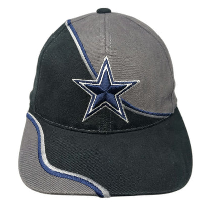 Dallas Cowboys NFL ANNCO Black Gray Blue One Size Strapback Baseball Cap Star