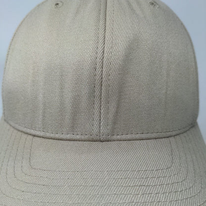 Lids Fitted Hat Tan Small-Medium Solid 6 Panel Vent Holes Blank Flexfit