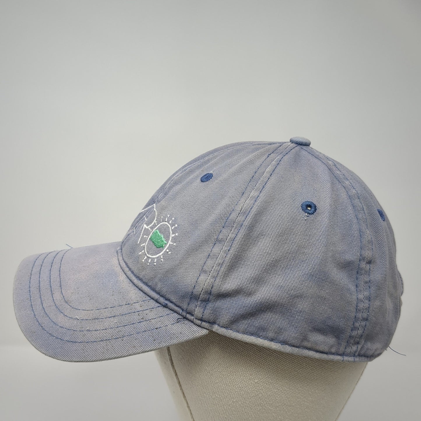 Player Slideback Hat Blue One Size Adjustable Embroidered 6 Panel