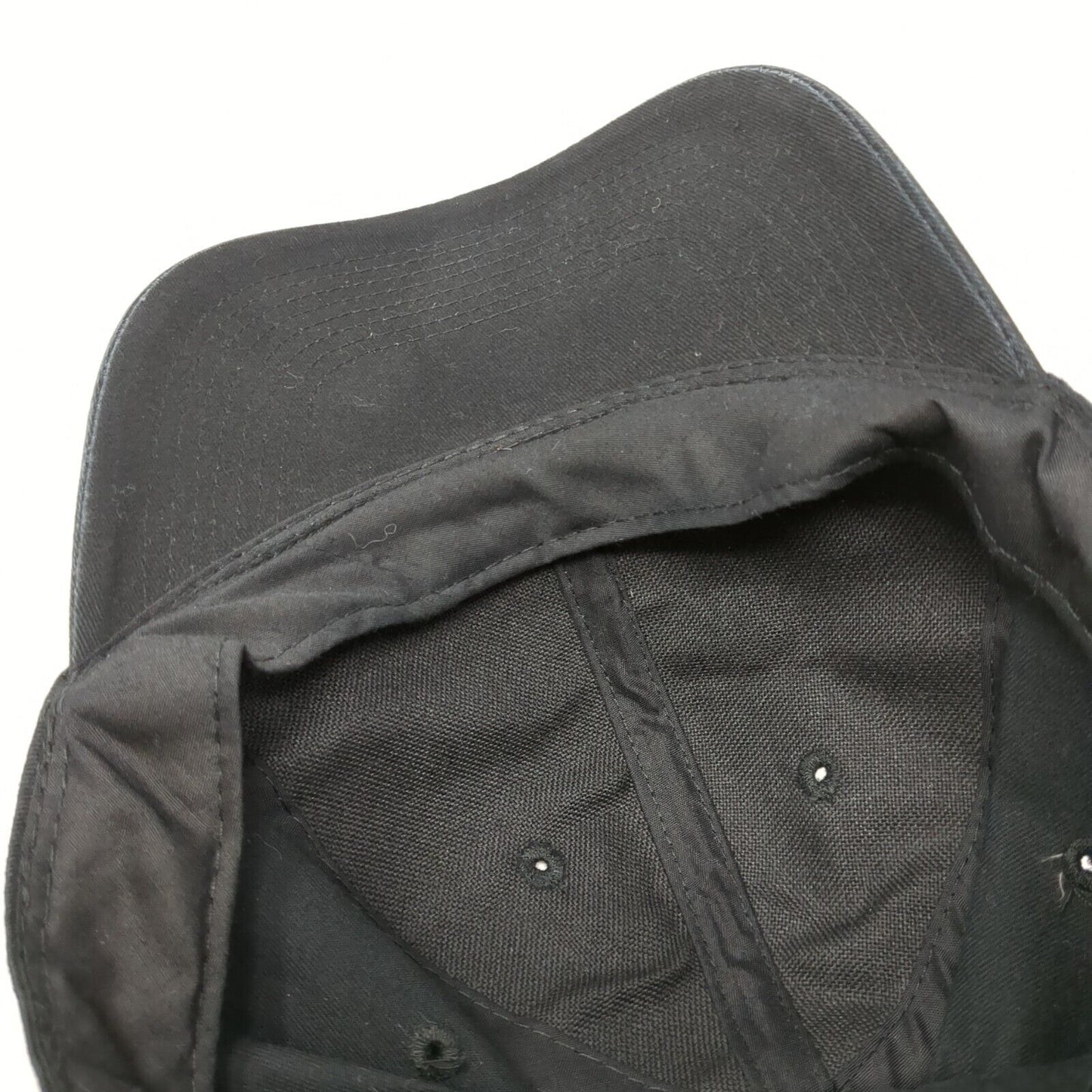 Unbranded Strapback Hat Rich Black One Size Solid Adjustable Blank