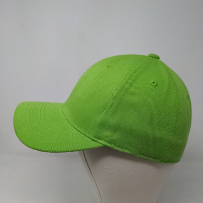 Lids Men's Fitted Hat Green Size OSFA Blank Acrylic Spandex Blend