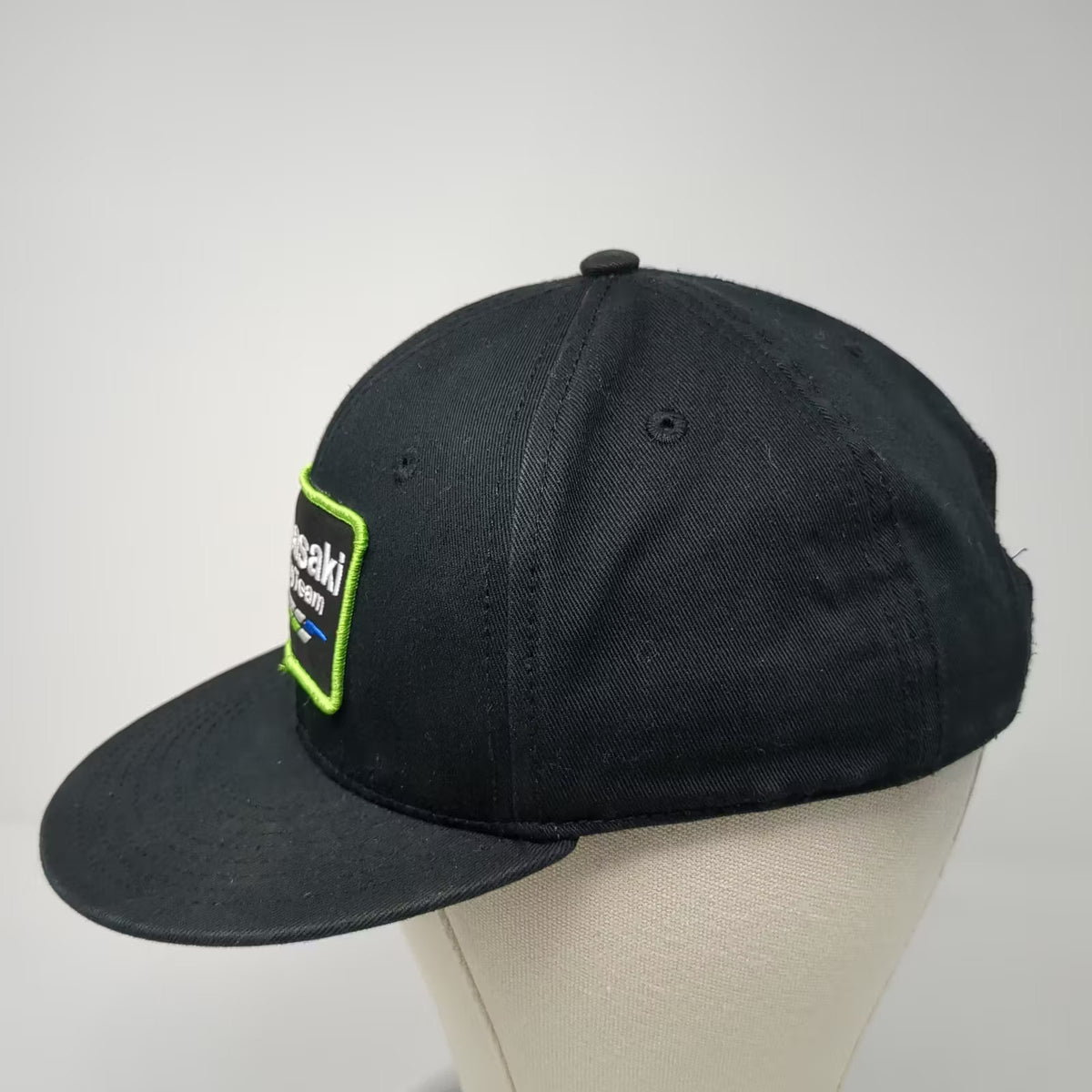Factory Effex Kawasaki Racing Team Snapback Hat Black One Size Adjustable Moto