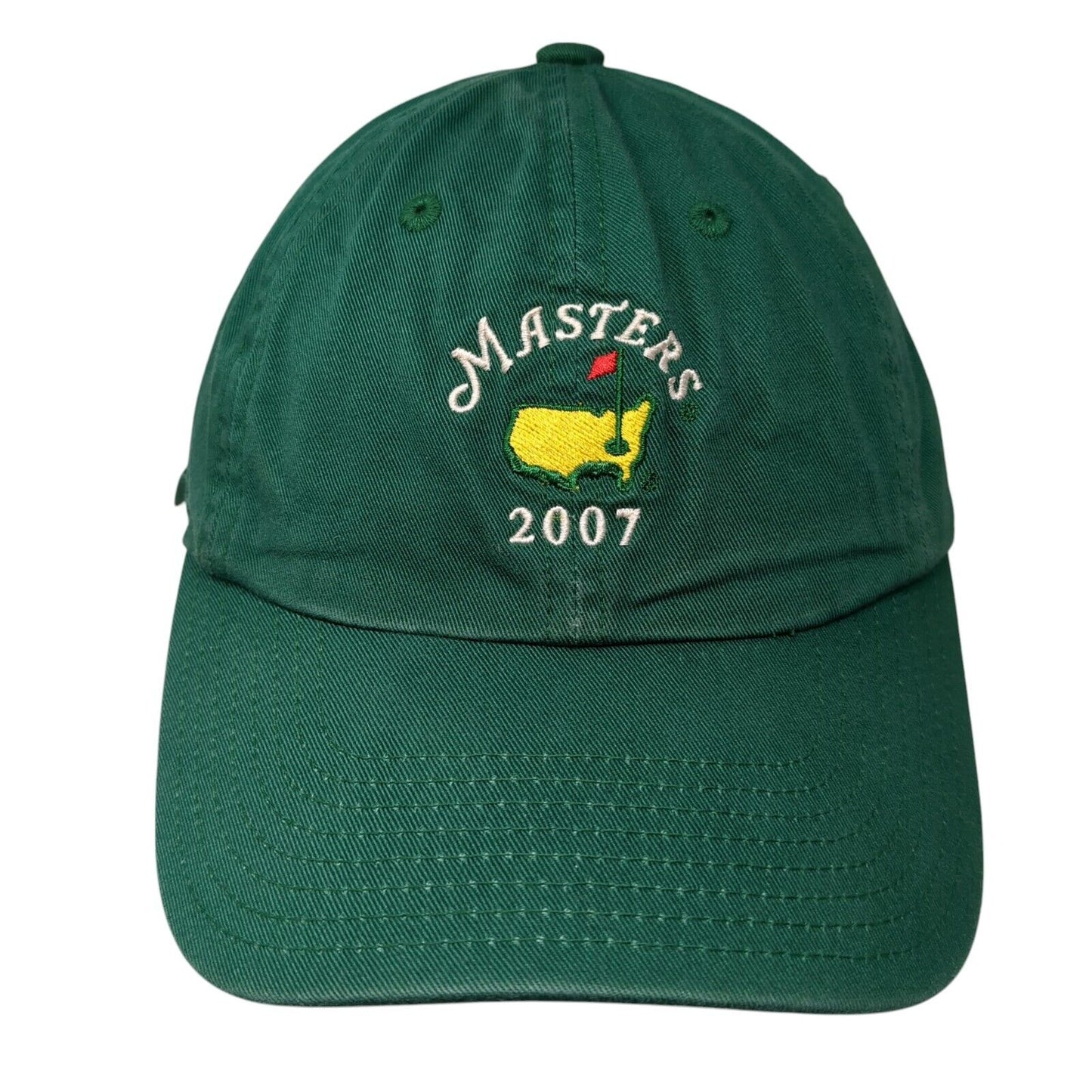 Masters 2007 Slideback Hat Green OSFA Embroidered American Needle