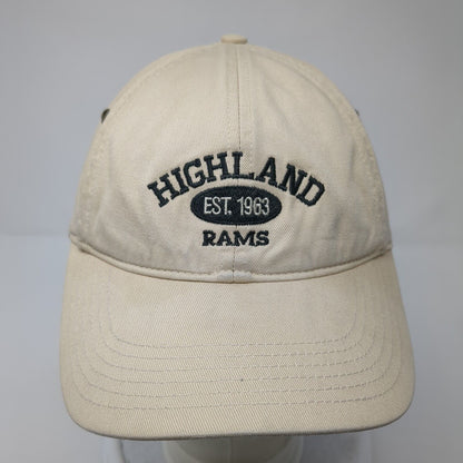 Highland Rams Slideback Hat Tan One Size Adjustable Richardson Casual