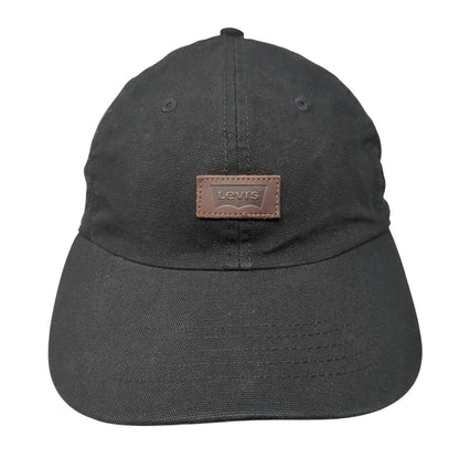 Levi's Leather Patch Fitted Trapper Hat Black S/M Ear Flap Sherpa